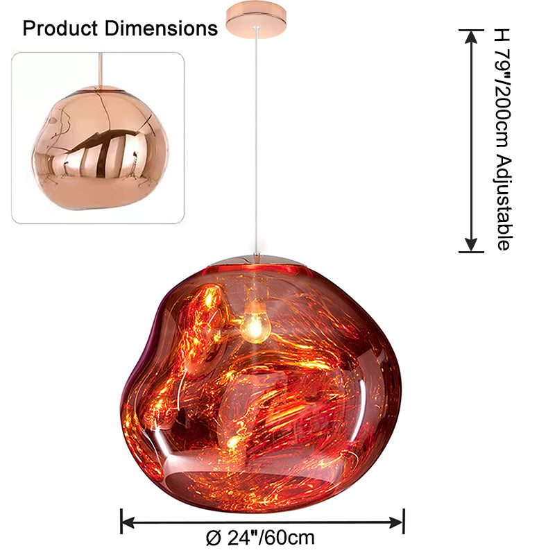 WOMO Melt Hanging Lava Large Pendant Light-WM2690