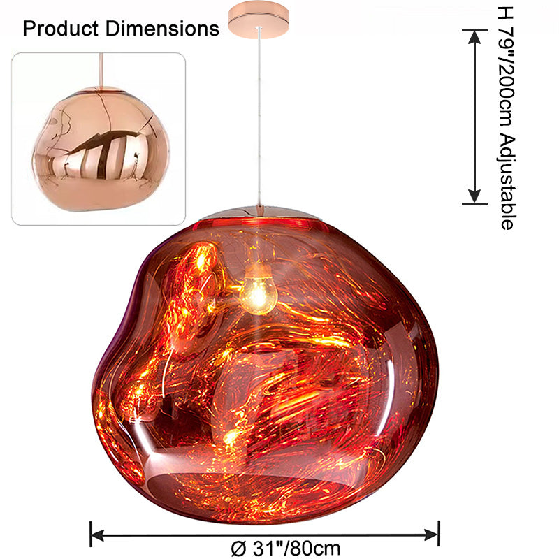 WOMO Melt Hanging Lava Large Pendant Light-WM2690
