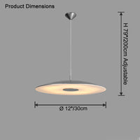 WOMO Flying Saucer Chrome Pendant Light-WM2727