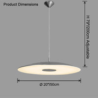 WOMO Flying Saucer Chrome Pendant Light-WM2727