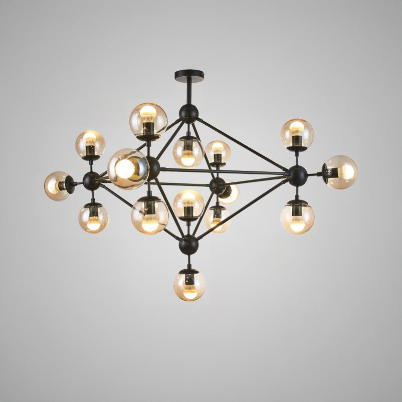 WOMO Sputnik Kronleuchter Wohnzimmer Modern Glas-WM2704