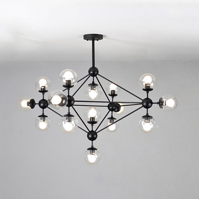 WOMO Sputnik Kronleuchter Wohnzimmer Modern Glas-WM2704