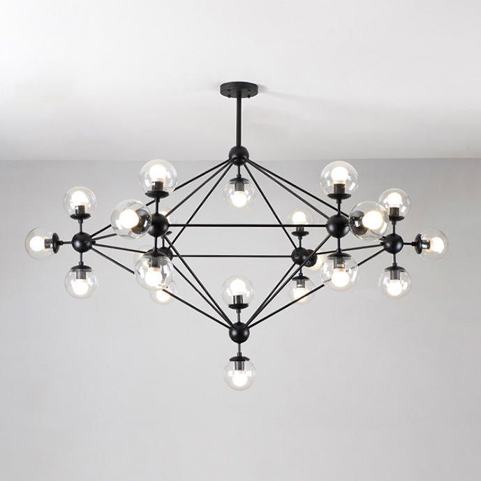 WOMO Sputnik Kronleuchter Wohnzimmer Modern Glas-WM2704