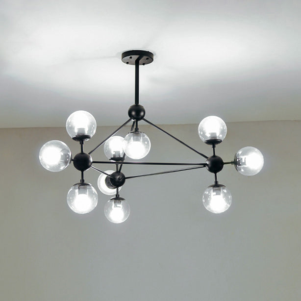 WOMO Sputnik Kronleuchter Wohnzimmer Modern Glas-WM2704