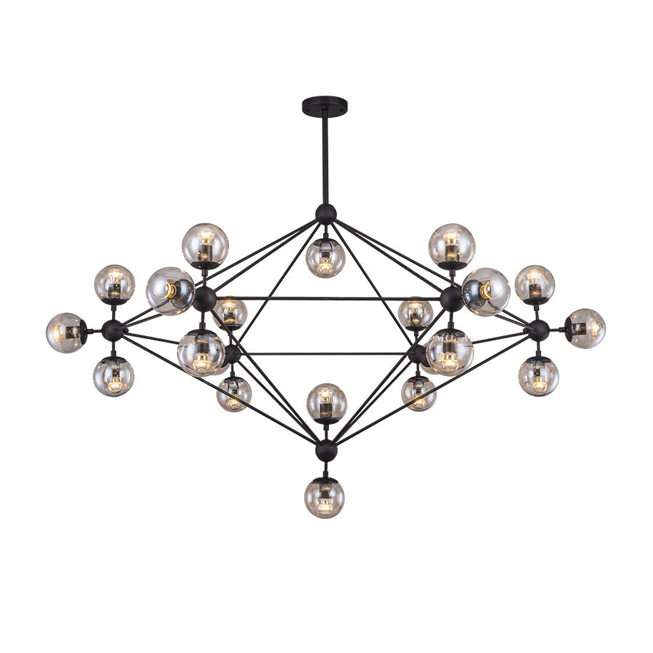 WOMO Sputnik Kronleuchter Wohnzimmer Modern Glas-WM2704
