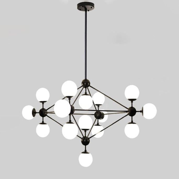 WOMO Sputnik Kronleuchter Wohnzimmer Modern Glas-WM2704