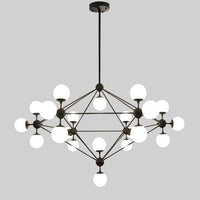 WOMO Sputnik Kronleuchter Wohnzimmer Modern Glas-WM2704
