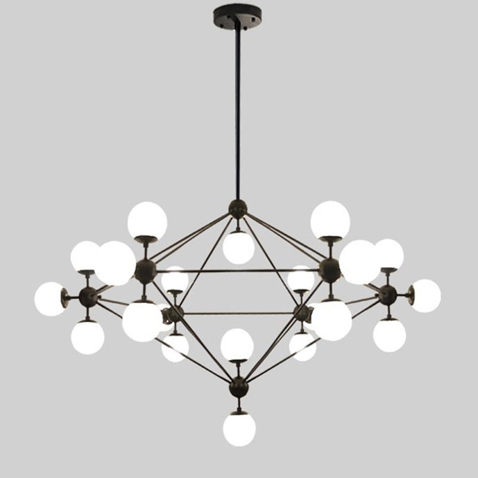 WOMO Sputnik Kronleuchter Wohnzimmer Modern Glas-WM2704