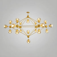 WOMO Sputnik Kronleuchter Wohnzimmer Modern Glas-WM2704
