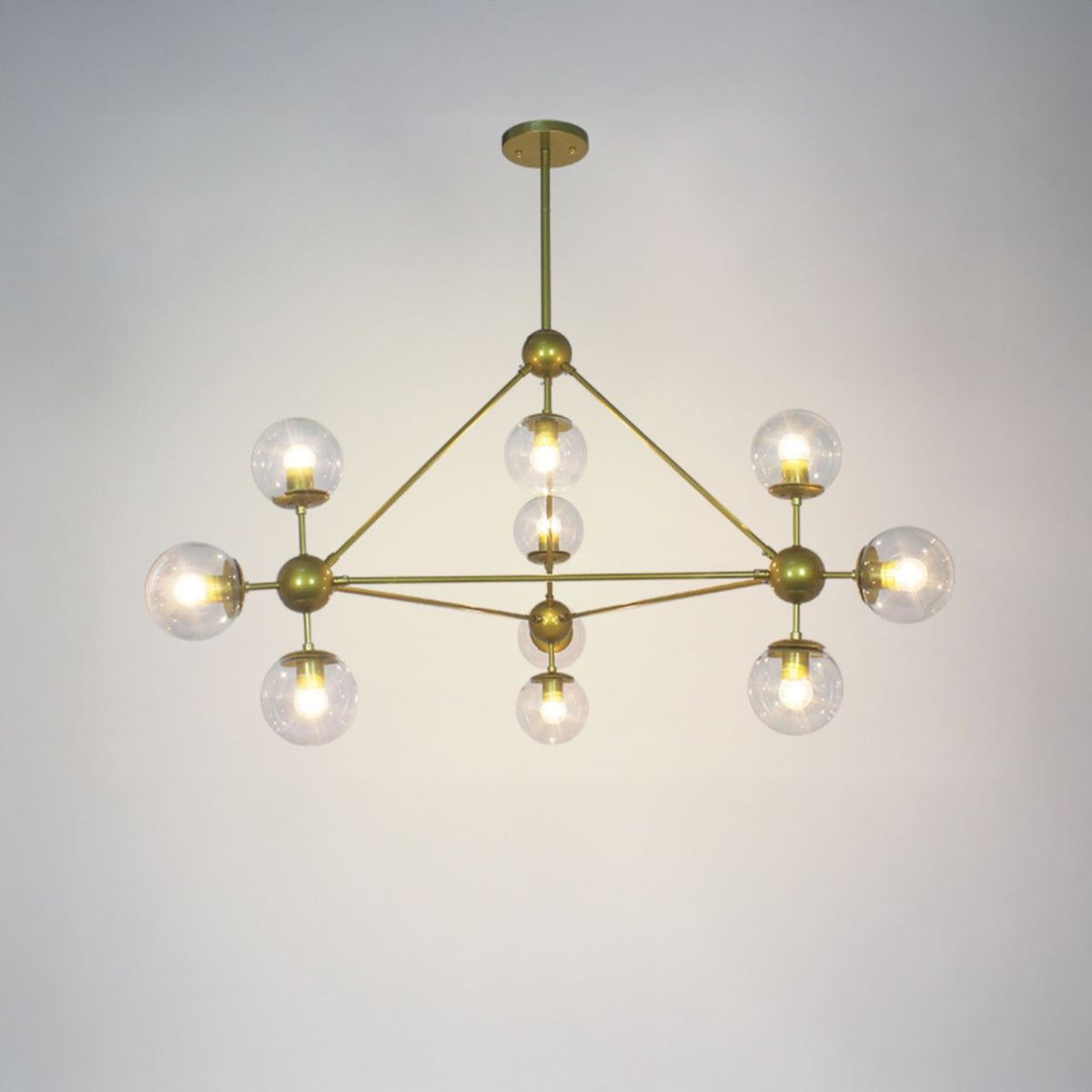 WOMO Sputnik Kronleuchter Wohnzimmer Modern Glas-WM2704
