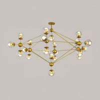 WOMO Sputnik Kronleuchter Wohnzimmer Modern Glas-WM2704