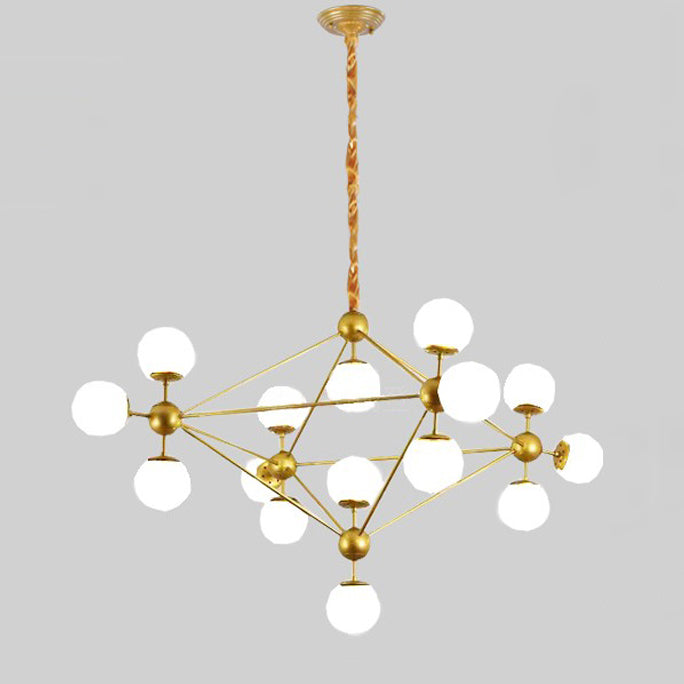WOMO Sputnik Kronleuchter Wohnzimmer Modern Glas-WM2704