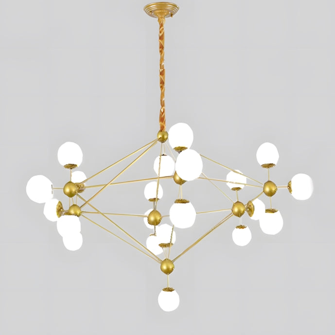 WOMO Sputnik Kronleuchter Wohnzimmer Modern Glas-WM2704