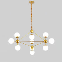 WOMO Sputnik Kronleuchter Wohnzimmer Modern Glas-WM2704