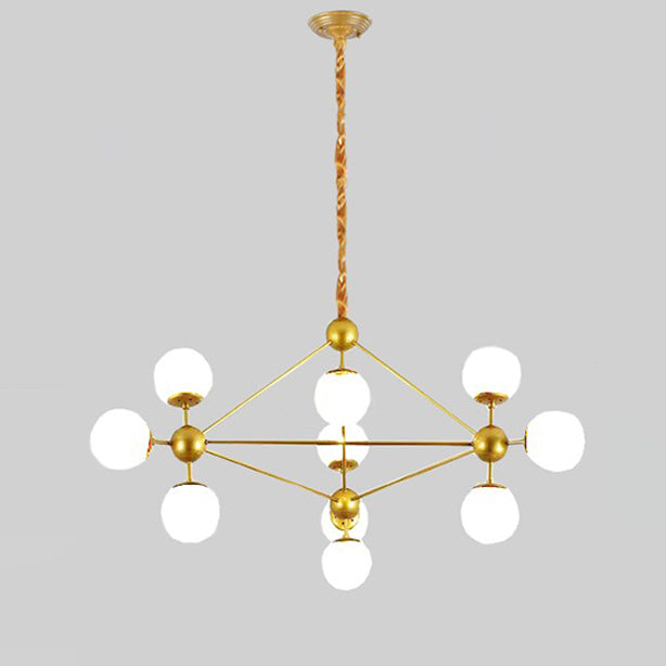 WOMO Sputnik Kronleuchter Wohnzimmer Modern Glas-WM2704