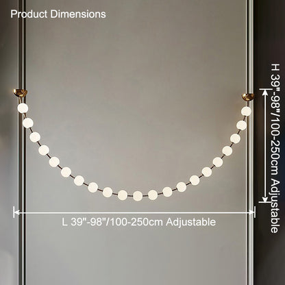 WOMO Pearl Acrylic Ball Chandelier-WM2705