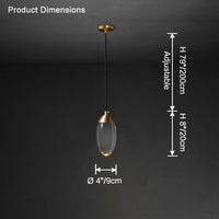 WOMO Crystal Drop Pendant Light - WM2732
