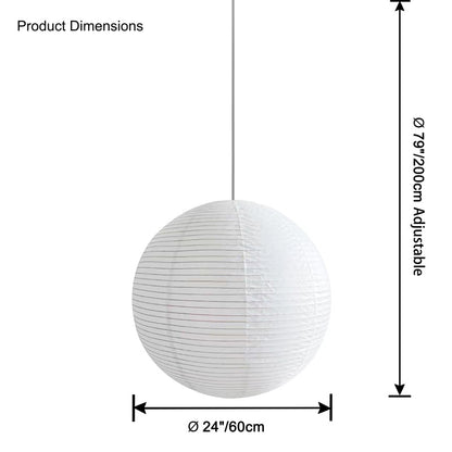 WOMO Rice Paper Globe Pendant Light-WM2722