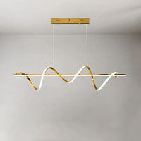 WOMO Lustre en métal doré Cuisine Simple-WM2723