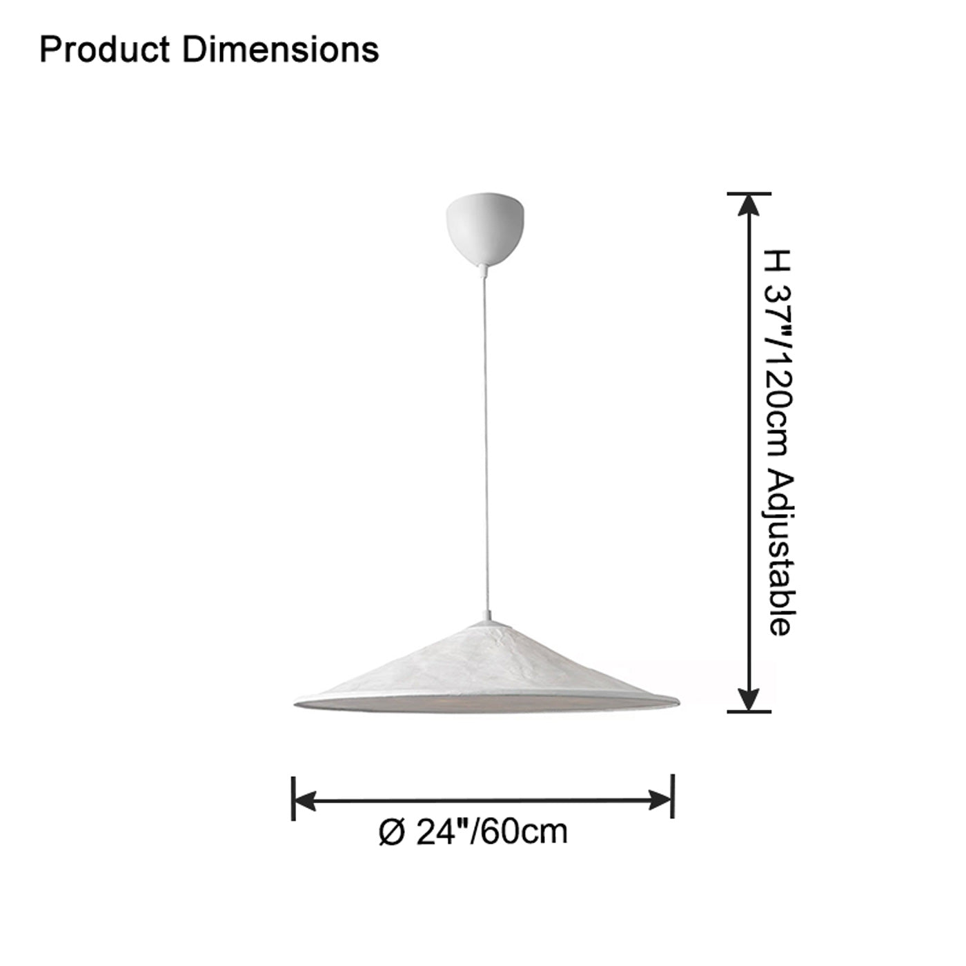WOMO Stoff Kegel Pendelleuchte – WM2729