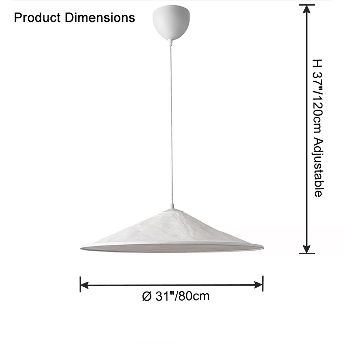 WOMO Stoff Kegel Pendelleuchte – WM2729