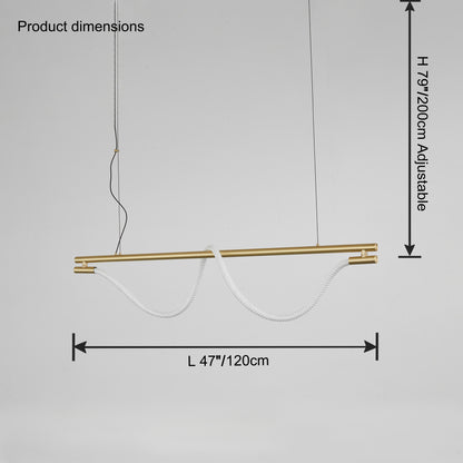 WOMO Rope Led Linear Chandelier-WM2742