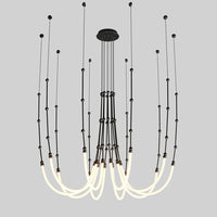 WOMO Bambus-Seil LED Kronleuchter-WM2752