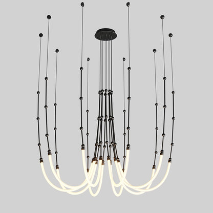 WOMO Bamboo Rope LED Chandelier-WM2752