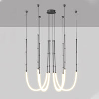 WOMO Bambus-Seil LED Kronleuchter-WM2752