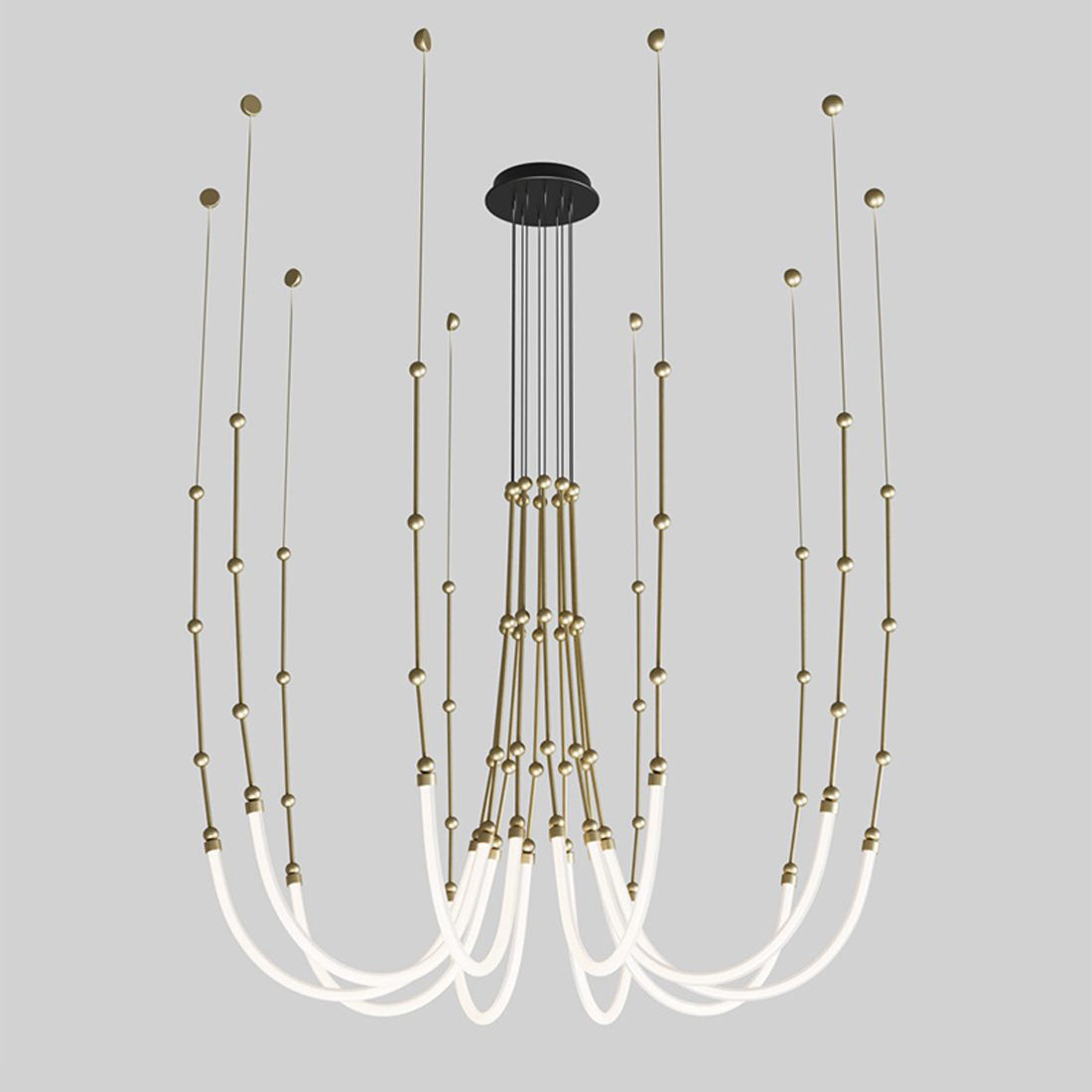 WOMO Bambus-Seil LED Kronleuchter-WM2752
