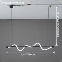 Lustre linéaire à LED WOMO Seil – WM2756
