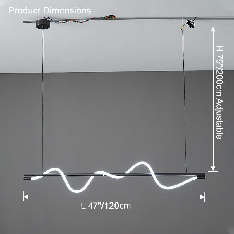 WOMO Seil LED Linearkronleuchter – WM2756
