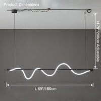 Lustre linéaire à LED WOMO Seil – WM2756