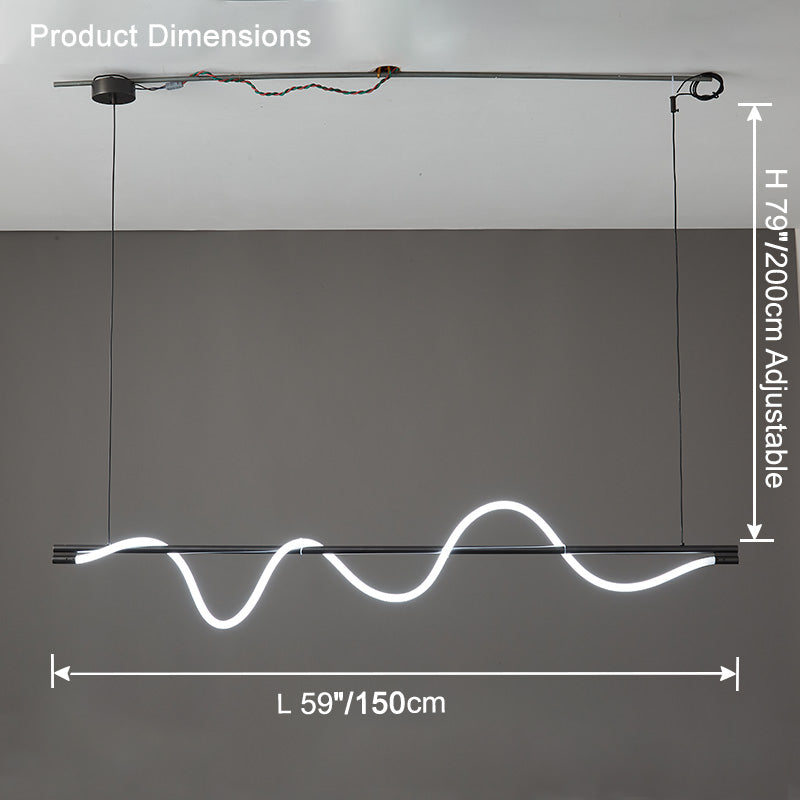 WOMO Seil LED Linearkronleuchter – WM2756