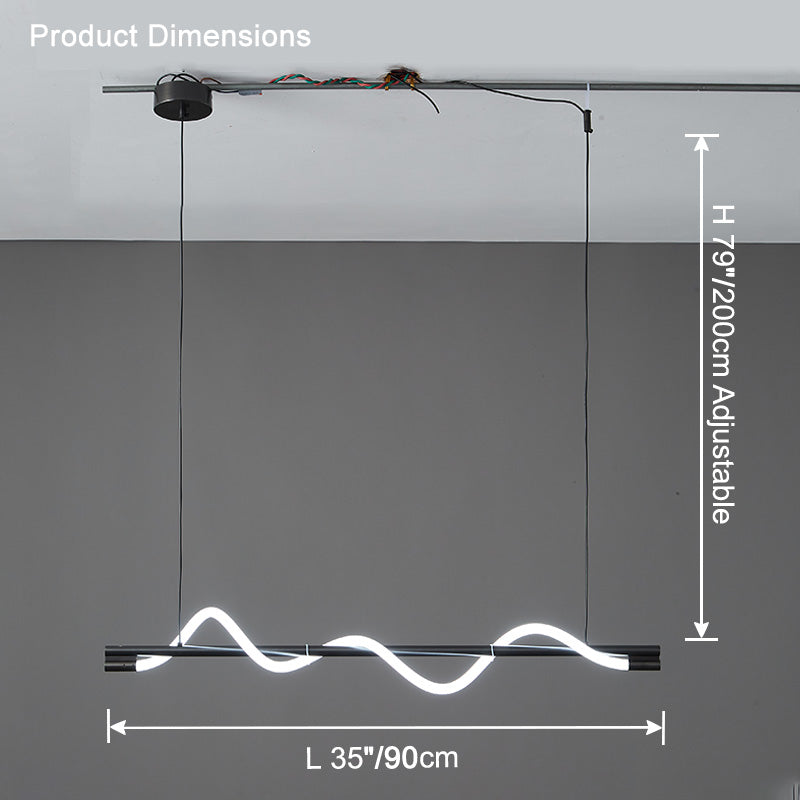 WOMO Seil LED Linearkronleuchter – WM2756