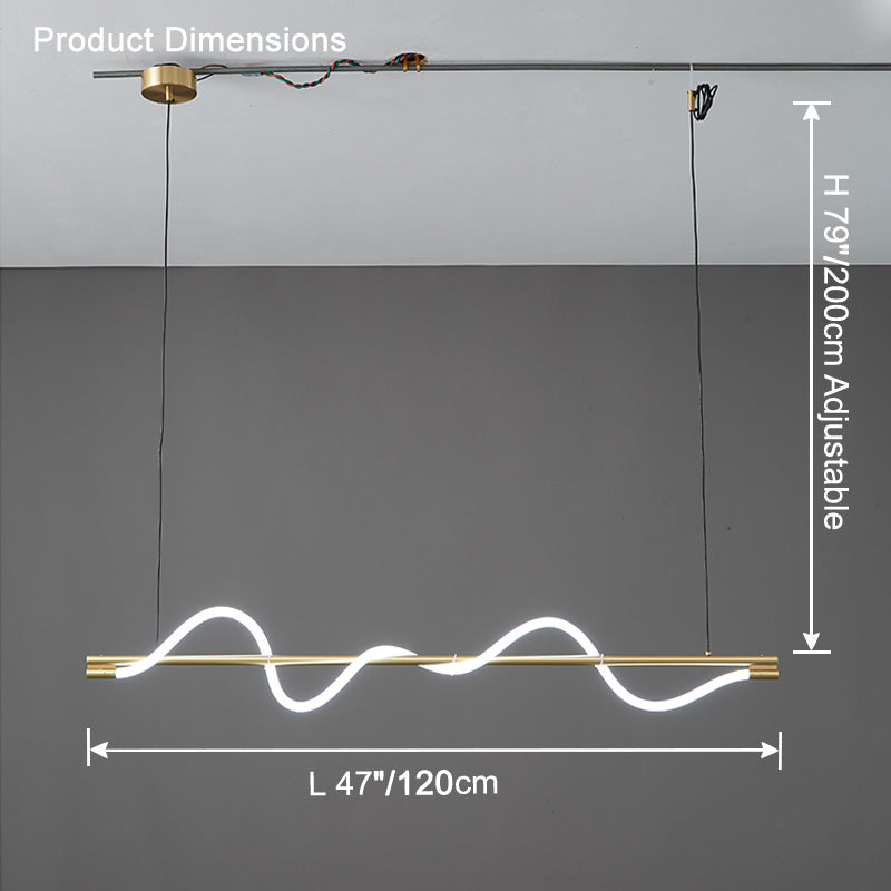 WOMO Seil LED Linearkronleuchter – WM2756