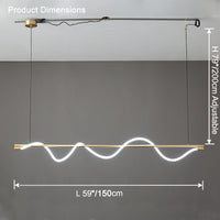 Lustre linéaire à LED WOMO Seil – WM2756