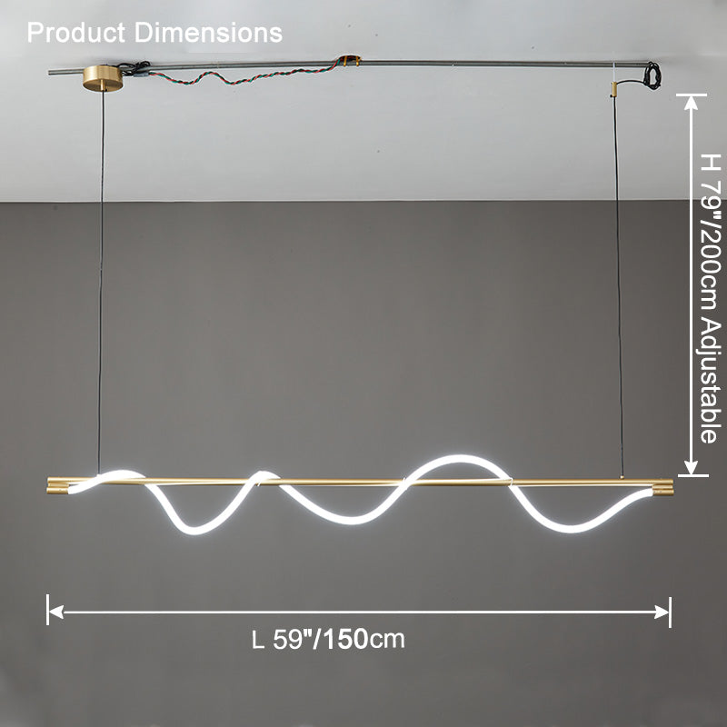 WOMO Seil LED Linearkronleuchter – WM2756