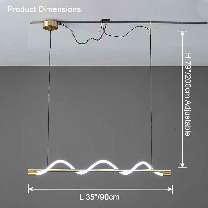 WOMO Seil LED Linearkronleuchter – WM2756