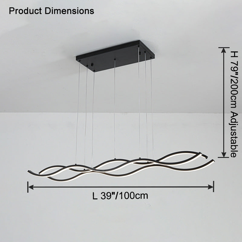 WOMO Lustre LED ondulé-WM2774