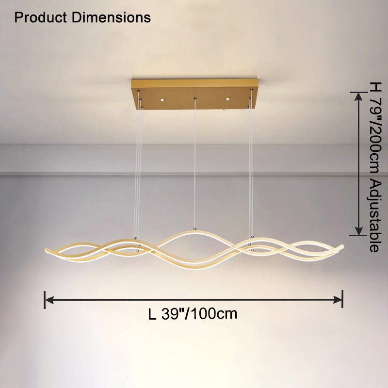 WOMO Lustre LED ondulé-WM2774