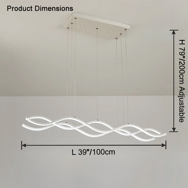 WOMO Lustre LED ondulé-WM2774