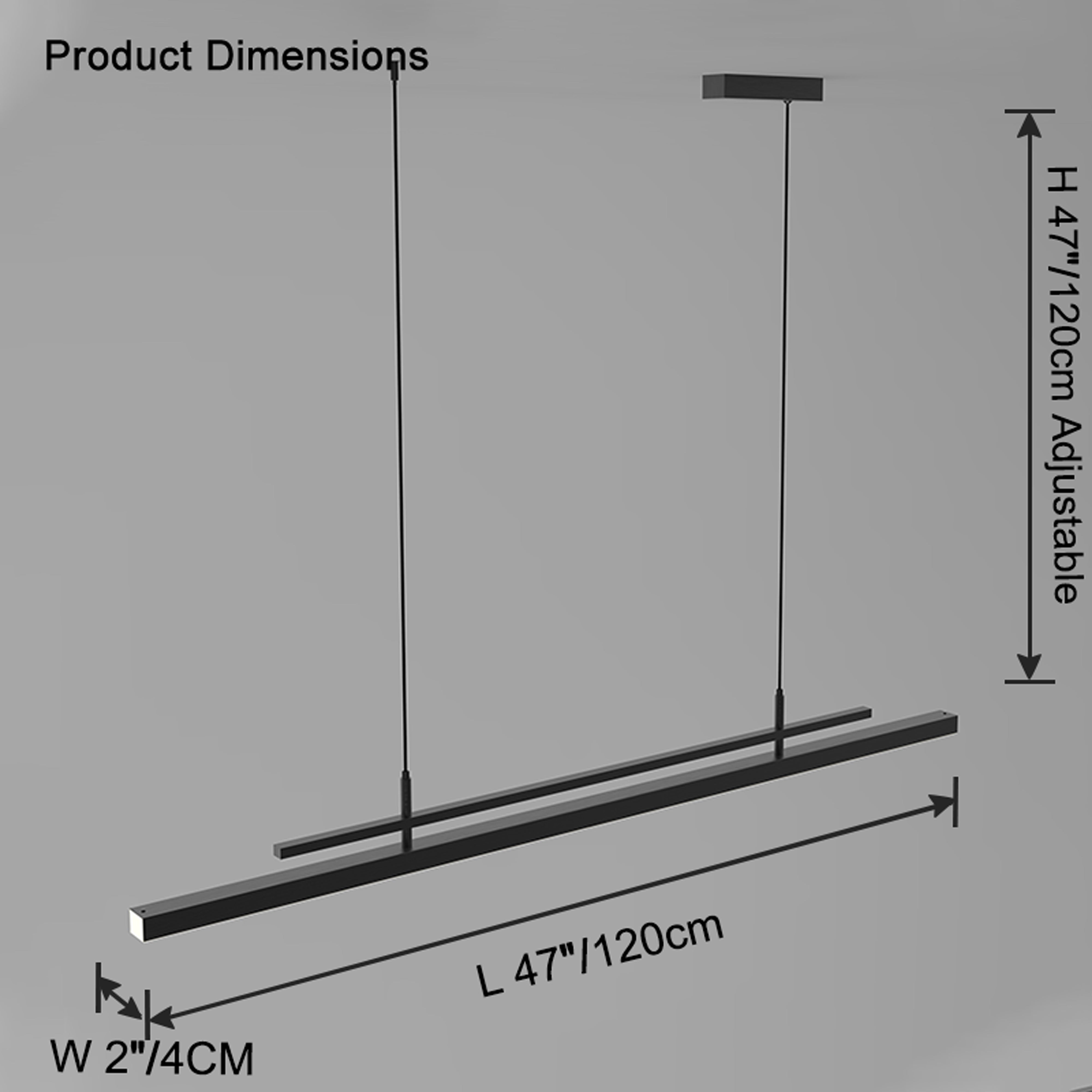 WOMO Lineare Metall-Kronleuchter -WM2780