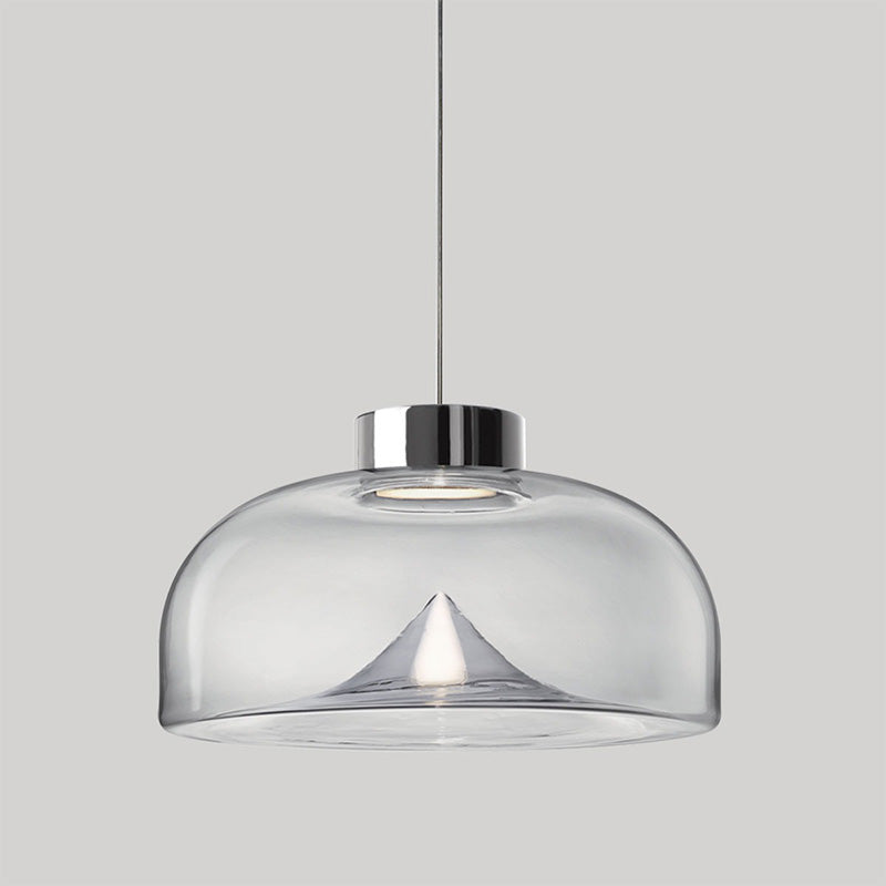 WOMO Luminaire suspendu rond en verre coloré-WM2784