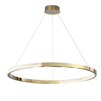 WOMO Goldener Ring LED Lustre – WM2795