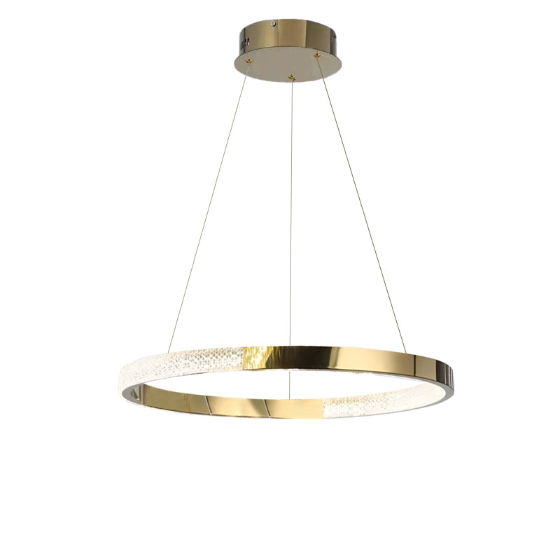 WOMO Goldener Ring LED Lustre – WM2795
