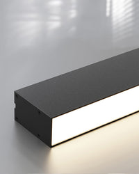 WOMO Lineare LED Deckenleuchte Flur Lang Schmal Metall-WM1003