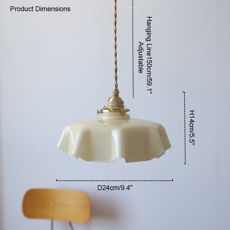 WOMO Retro Glas-Pendelleuchte-WM2084