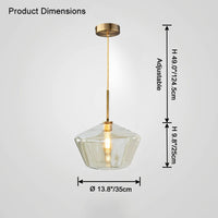 WOMO Suspension géométrique en verre WM2800