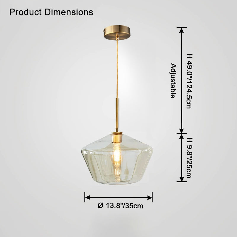 WOMO Suspension géométrique en verre WM2800